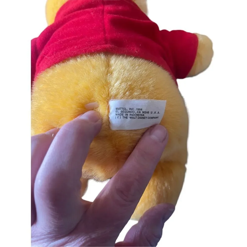 Walt Disney Company Toy Yellow Winnie the Pooh Honey Jar Plush Stuffed Animal